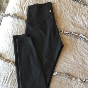 Full length black hi waist lulu’s